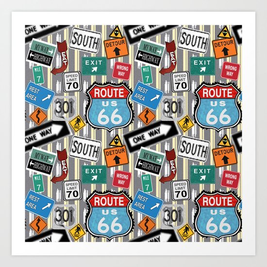 Hit The Road Art Print