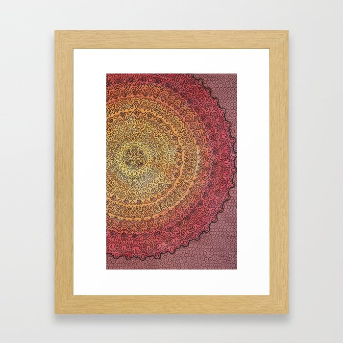 The Center of It All in Color Framed Art Print