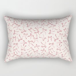Coquette Pink Bows Rectangular Pillow