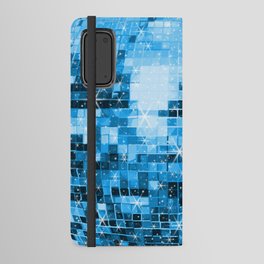 Twinkle Blue Disco Ball Pattern  Android Wallet Case