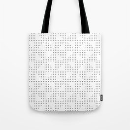 black dot geometric pattern Tote Bag
