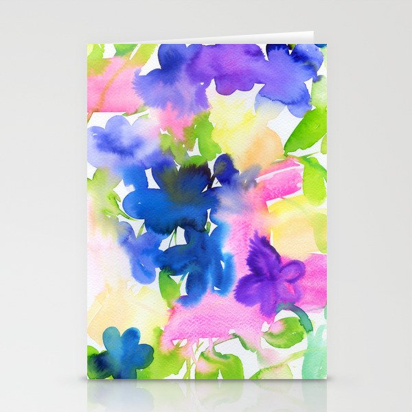 ink flowers Stationery Cards