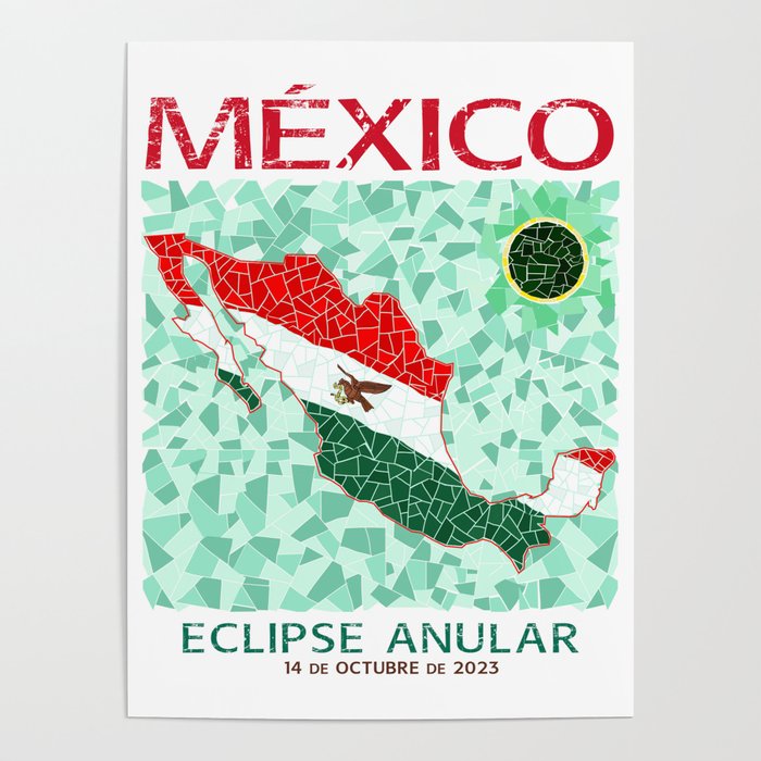 Mexico Annular Eclipse 2023 Poster