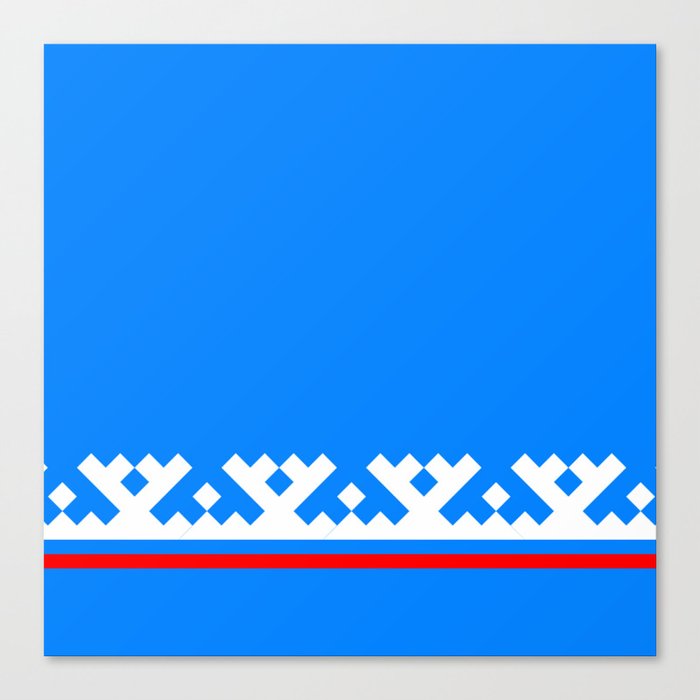 flag of Yamalo-Nenets Okrug Or Yanao Canvas Print