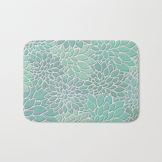 Floral Abstract 28 Bath Mat