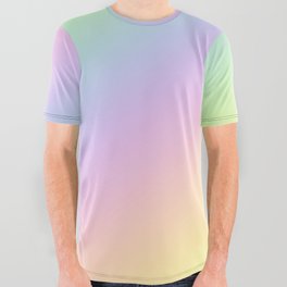Pastel Goth Rainbow All Over Graphic Tee