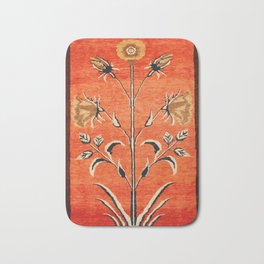 Vintage Floral Persian Rug Print Bath Mat