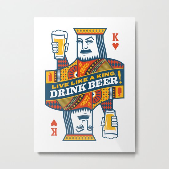 King of Beers Metal Print