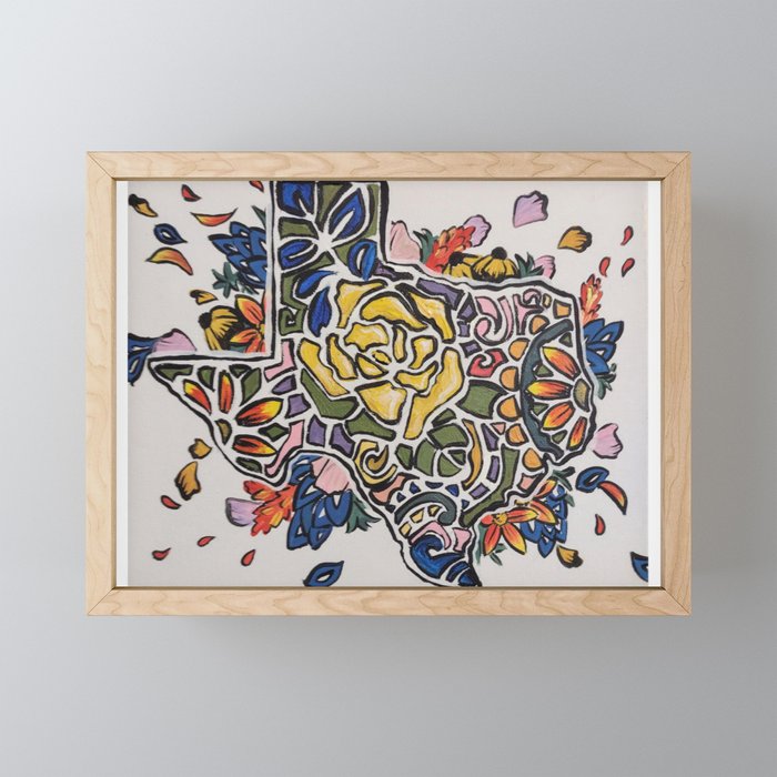 Yellow Rose of Texas Framed Mini Art Print