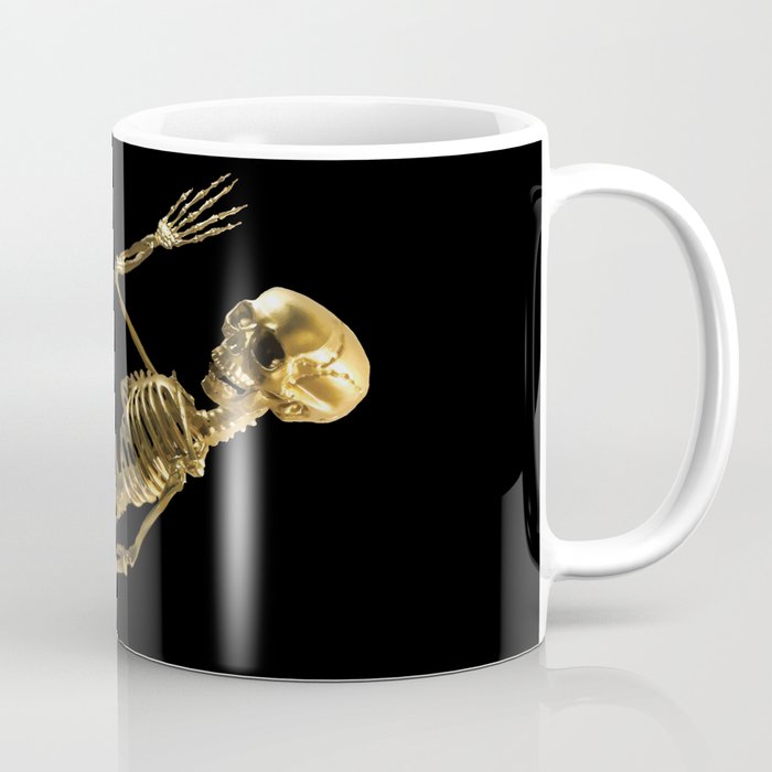 Golden Skeleton Coffee Mug
