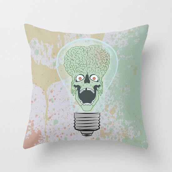 Think Martian Throw Pillow