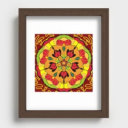 Fireworks Recessed Framed Print