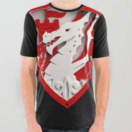 Dragon RED All Over Graphic Tee