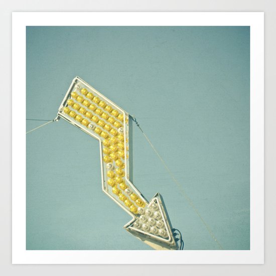 Golden Arrow Art Print