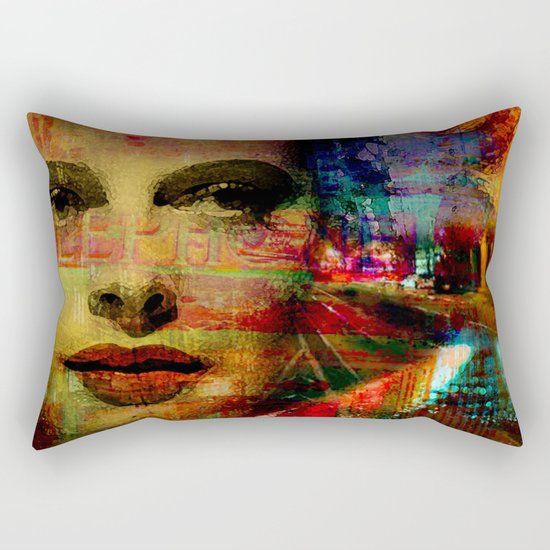 I wait for you below in the street Rectangular Pillow