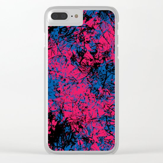 Abstract 8 Clear iPhone Case
