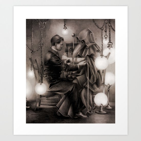 Plague Doctor Art Print By Katyharrald Society6