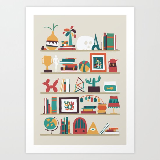 The shelf Art Print