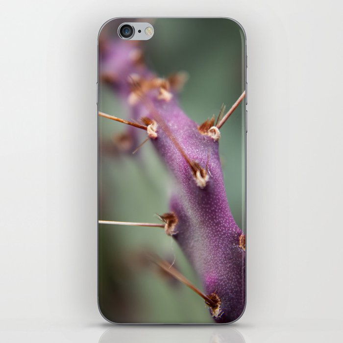 Pretty purple prickly paddles // Opuntia santa rita aka Purple prickly pear iPhone Skin