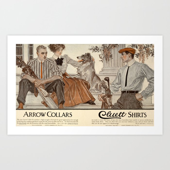 Arrow Collars, Cluett Shirts by Joseph Christian Leyendecker Art Print