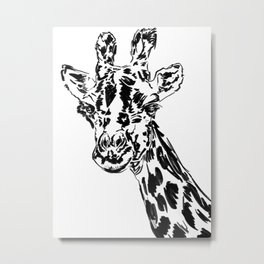Giraffe digital pattern, Digital pattern, Vector pattern, Custom portrait Metal Print