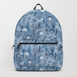 Blue Ocean Sea Life Backpack
