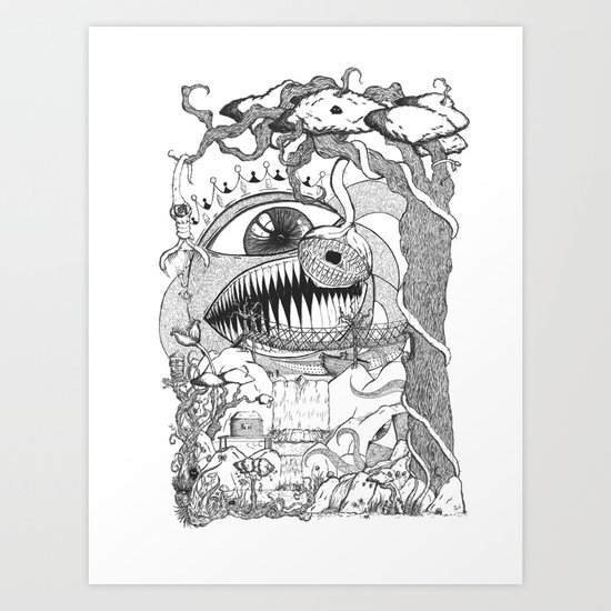Monster's Garden! Art Print