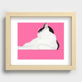 Hot Pink Touss Recessed Framed Print