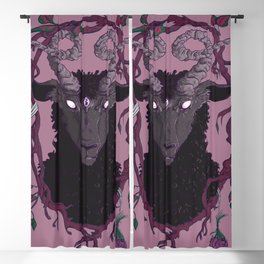 Goat Wreath Blackout Curtain