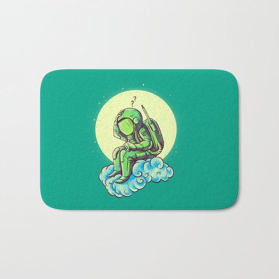 why in the cloud Bath Mat