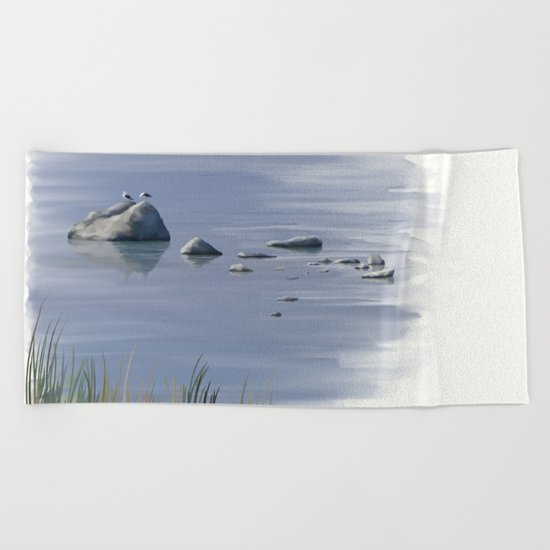 Seagull Siesta Beach Towel