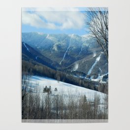 Ski Trails at Sugarbush Resort, Vermont Poster