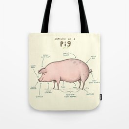 Anatomy of a Pig Tote Bag