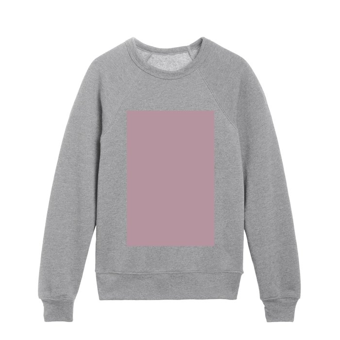 Soft Mauve Purple Solid Color Kids Crewneck