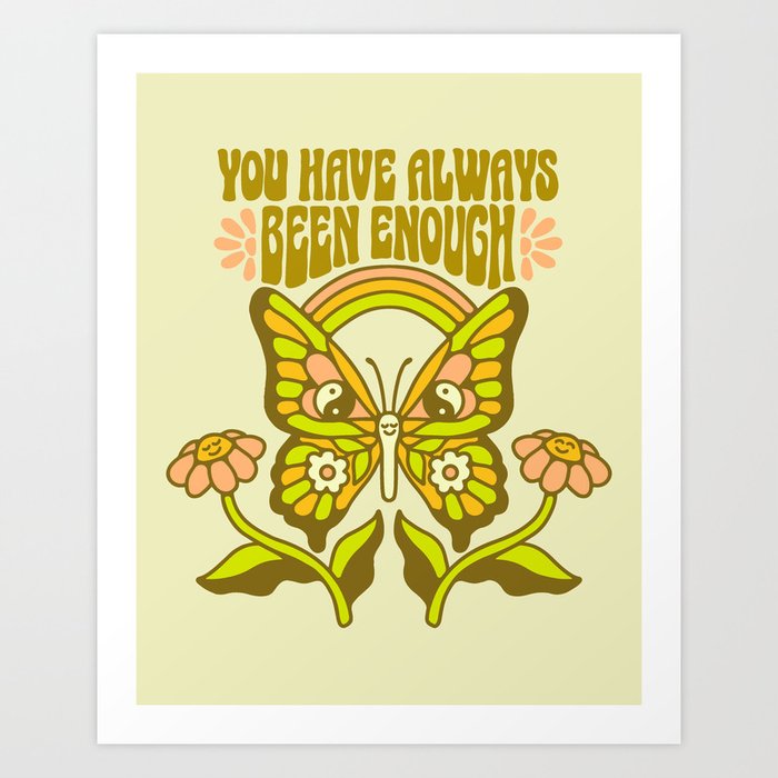 Positive Butterfly Art Print