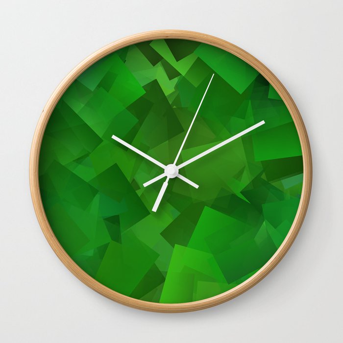 Cubed grass ... Wall Clock