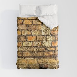 Old Grungy Brick Wall Detail Texture Comforter