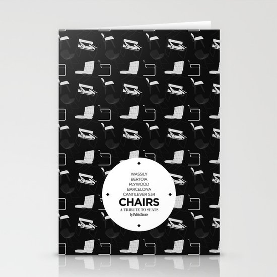 CHAIRS - A tribute to seats (special edition) Stationery Cards