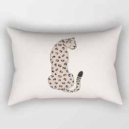 Cheetah with pink spots animal print Rectangular Pillow