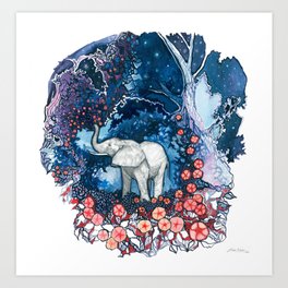 Elephant Token Art Print