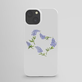Texas Bluebonnets // Texas State Flower Outline iPhone Case