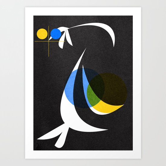 Night swim 01 Art Print