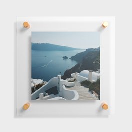 Santorini Island, Greece | Cyclades Islands | Mediterranean Sea | Greek Islands Photography 24 Floating Acrylic Print