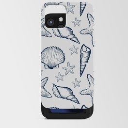 Clams and Shells Pattern - A day at the beach iPhone Card Case