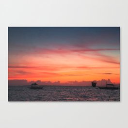 Island sunrise Canvas Print