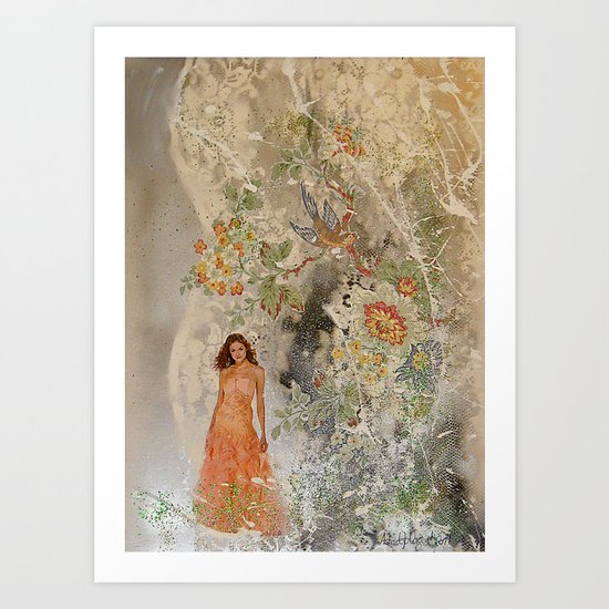 A romantic touch Art Print