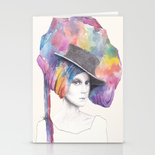 Girl with Headdress Stationery Cards