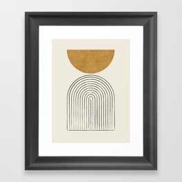 Arch Balance Gold Framed Art Print