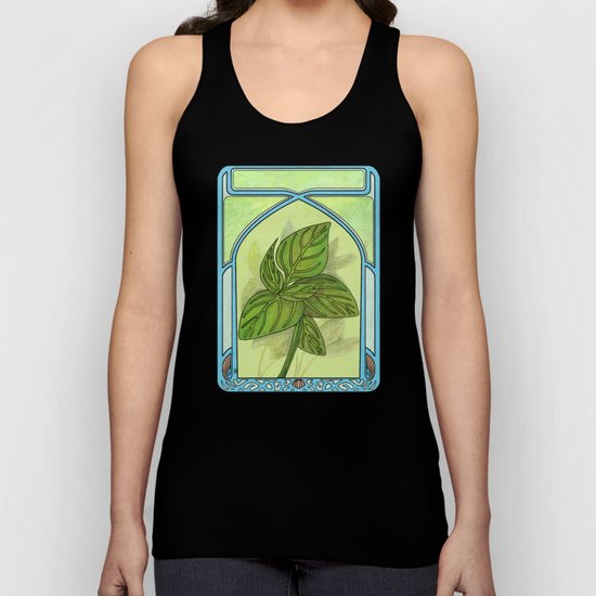 Art nouveau. Basil. Unisex Tank Top