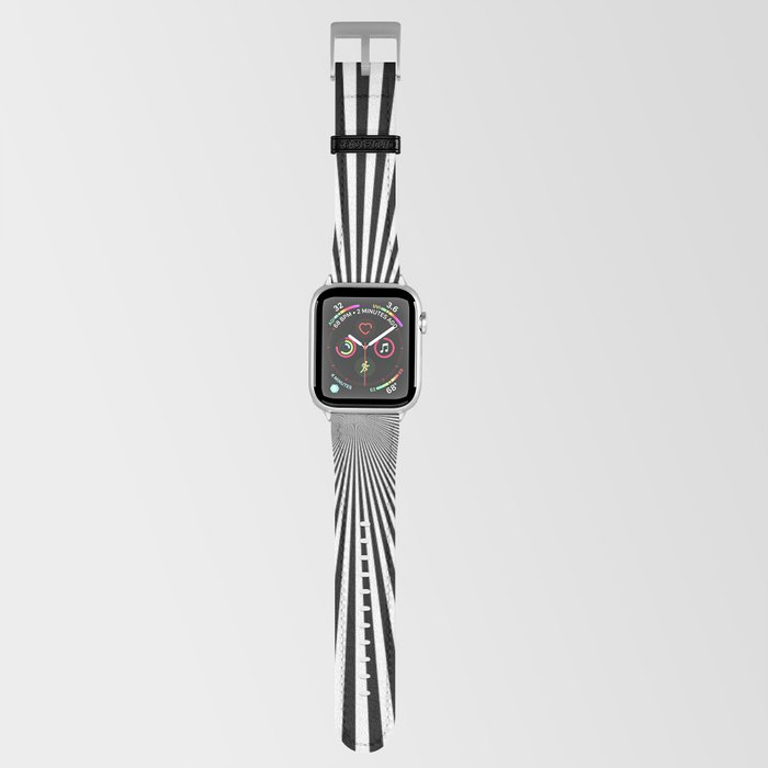 BLACK STRIPES INTO INFINITY. Apple Watch Band